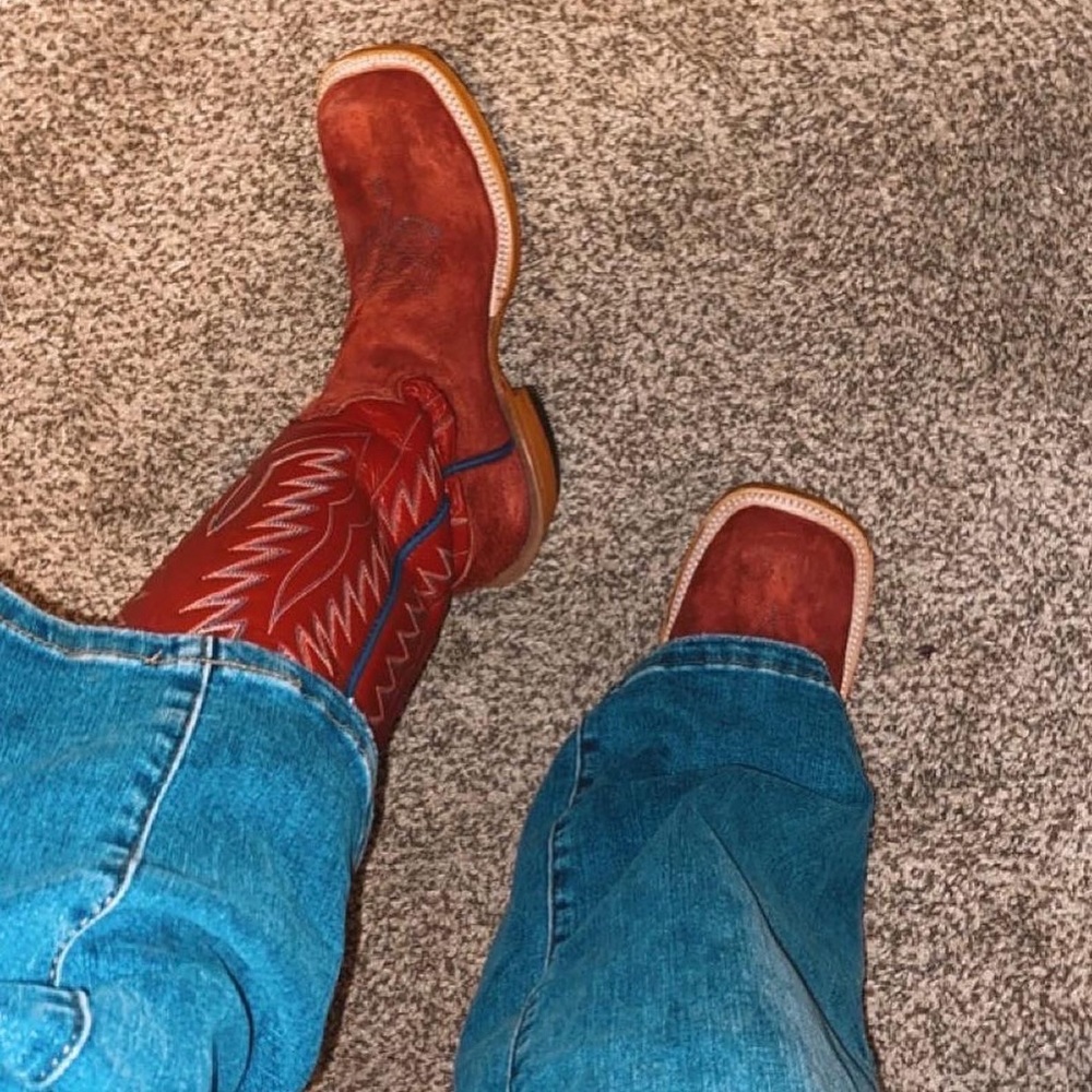 Red boots